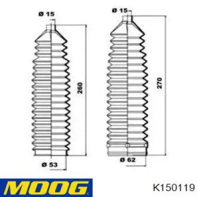 Пыльник рулевой рейки 0083760 GKN-Spidan