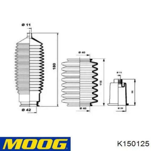Bota De Direccion Derecha (Cremallera) K150125 Moog