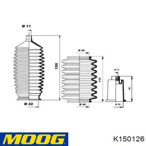 Bota De Direccion Derecha (Cremallera) K150126 Moog