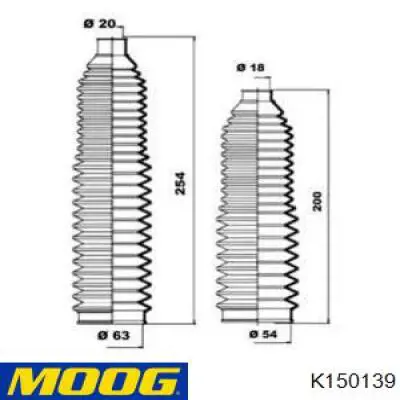 Bota De Direccion Izquierda (Cremallera) K150139 Moog