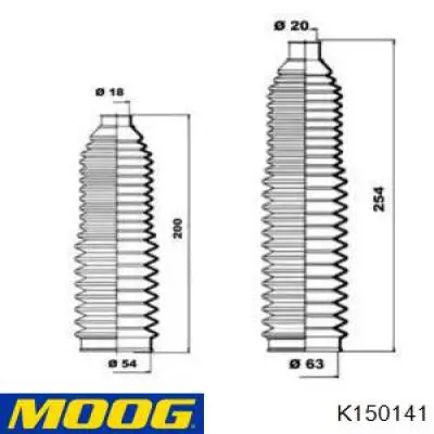Bota De Direccion Izquierda (Cremallera) K150141 Moog