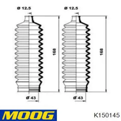 Bota De Direccion Izquierda (Cremallera) K150145 Moog