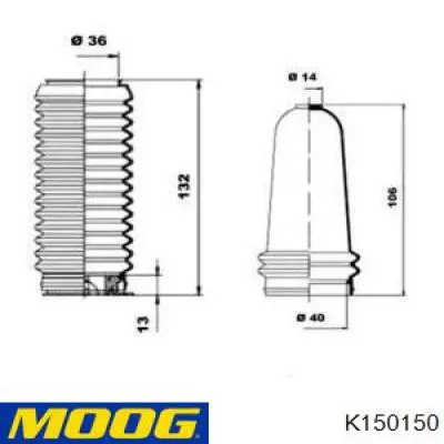 Bota De Direccion Derecha (Cremallera) K150150 Moog