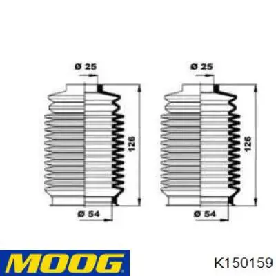 Пыльник рулевой рейки K150159 Moog