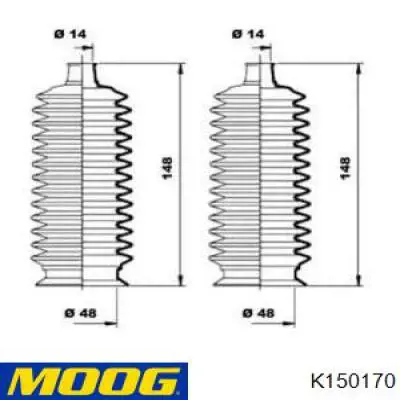 Fuelle, dirección K150170 Moog