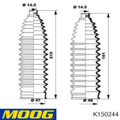 Fuelle, dirección K150244 Moog