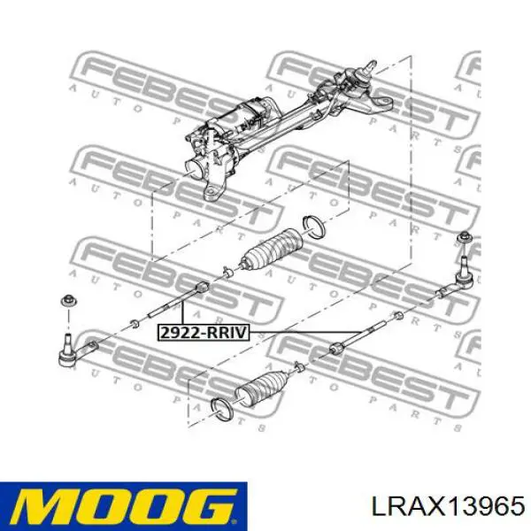 Barra de acoplamiento LRAX13965 Moog