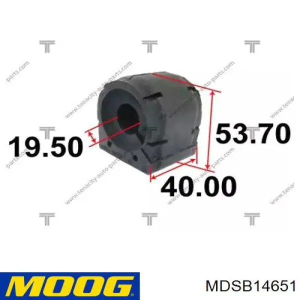 Casquillo de barra estabilizadora delantera MDSB14651 Moog