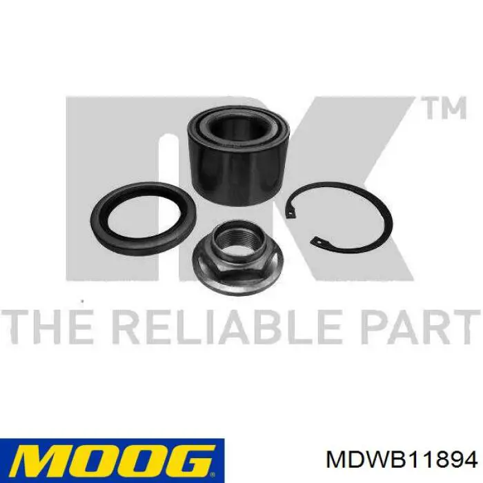 Cojinete de rueda trasero MDWB11894 Moog