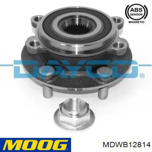 Cubo de rueda delantero MDWB12814 Moog