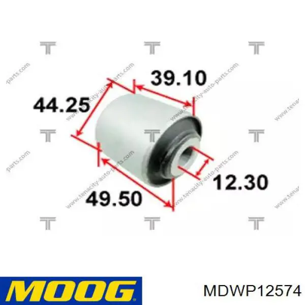 Правый рычаг передней нижней подвески Moog MDWP12574 цена, от 154.58 USD