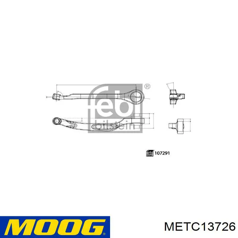 Купить METC13726 Moog Верхний рычаг