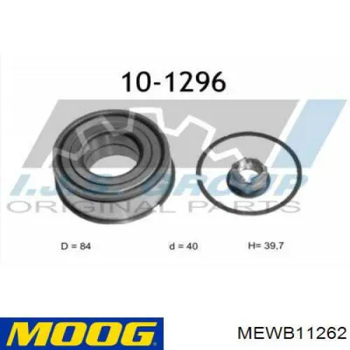 Купить MEWB11262 Moog Подшипник передней ступицы