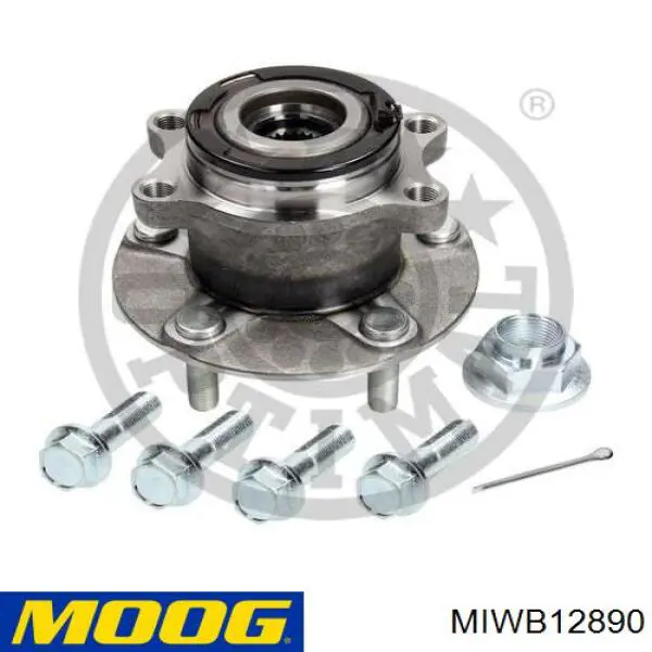 Cubo de rueda trasero MIWB12890 Moog