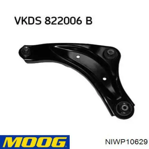 Левый рычаг передней нижней подвески Moog NIWP10629 цена, от 68.52 USD