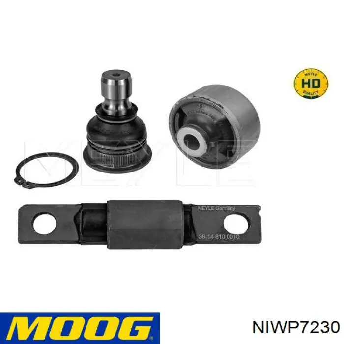 Barra oscilante, suspensión de ruedas delantera, inferior derecha NIWP7230 Moog
