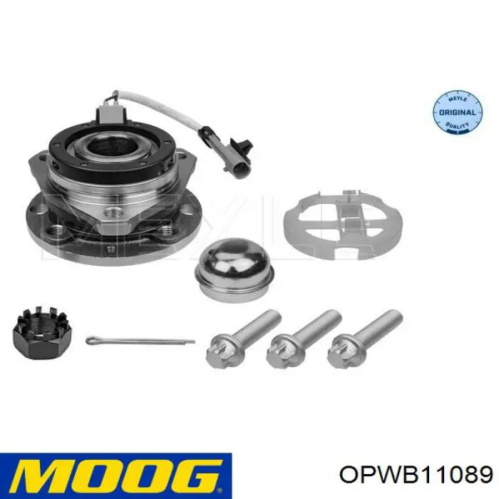 Cubo de rueda delantero OPWB11089 Moog