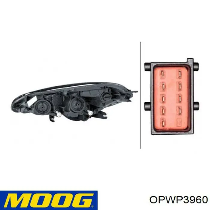 Купить OPWP3960 Moog Нижний правый рычаг передней подвески