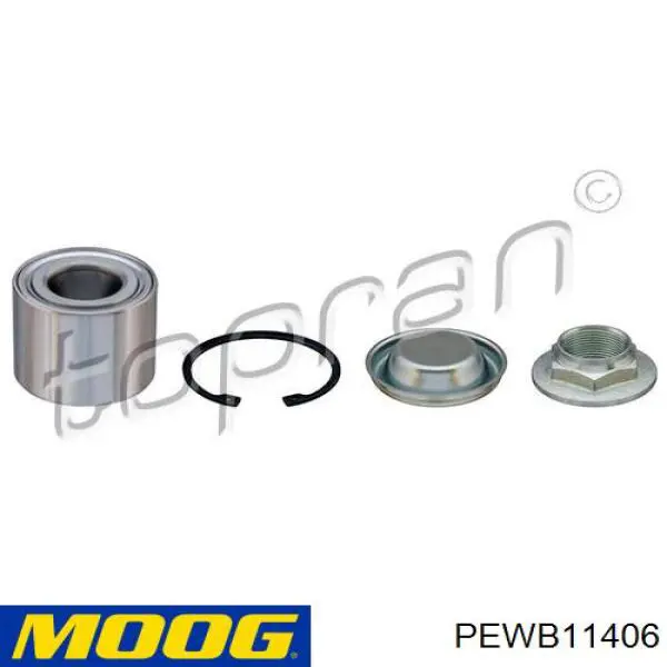 Купить PEWB11406 Moog Подшипник задней ступицы