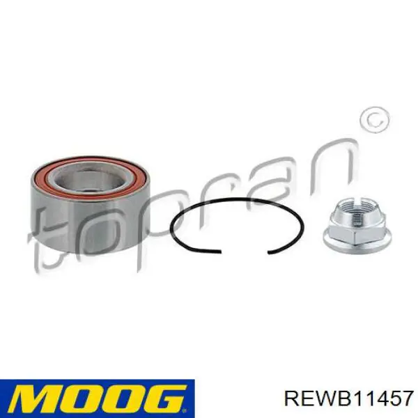 Купить REWB11457 Moog Подшипник передней ступицы