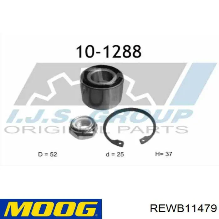 REWB11479 Moog Подшипник ступицы задней