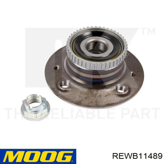 Cubo de rueda trasero REWB11489 Moog