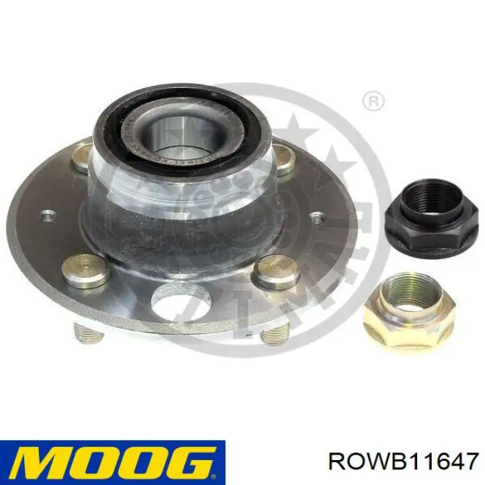 Cubo de rueda trasero ROWB11647 Moog