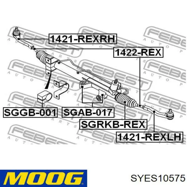 Наконечник рулевой тяги Moog SYES10575