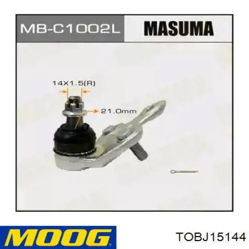 Купить TOBJ15144 Moog Шаровая опора, нижняя, правая
