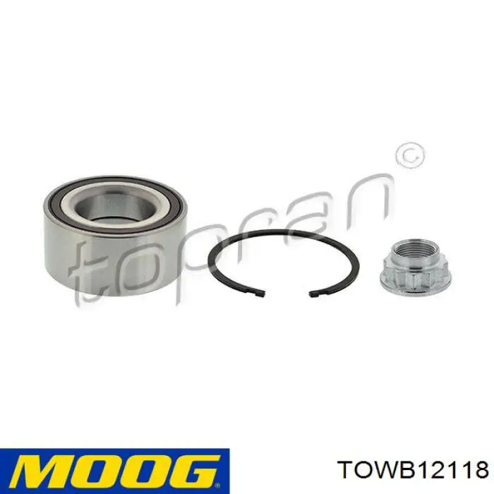 Купить TOWB12118 Moog Подшипник передней ступицы
