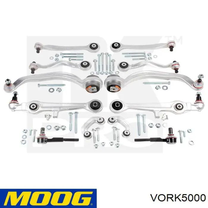 Комплект рычагов передней подвески Moog VORK5000 цена, от 184.74 USD