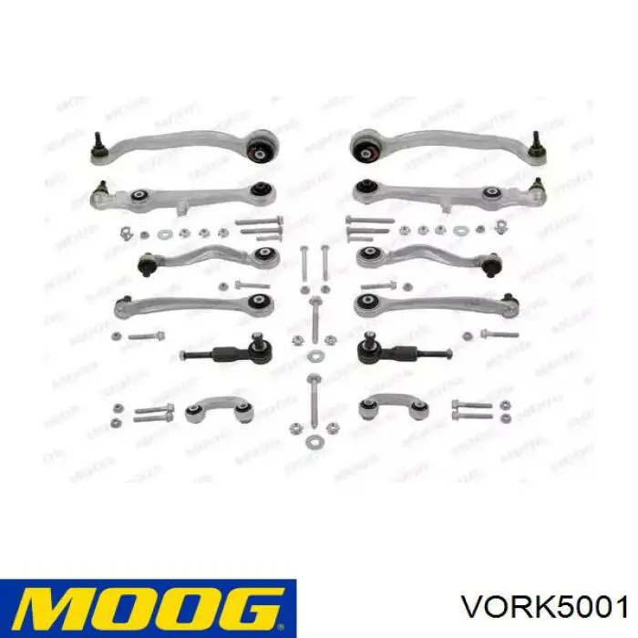 VORK5001 Moog комплект рычагов передней подвески