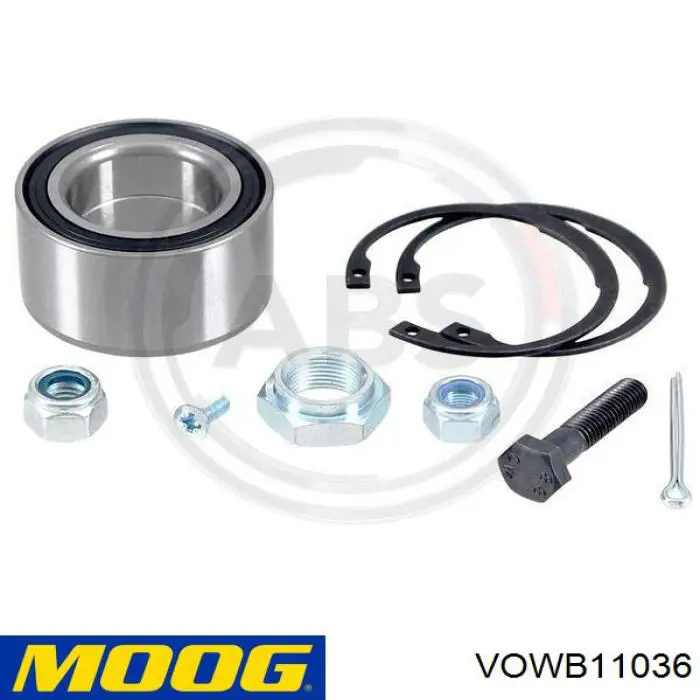 Cojinete de rueda delantero VOWB11036 Moog