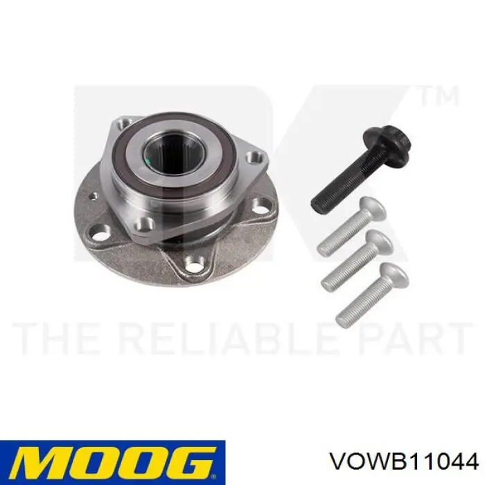 Cubo de rueda delantero VOWB11044 Moog