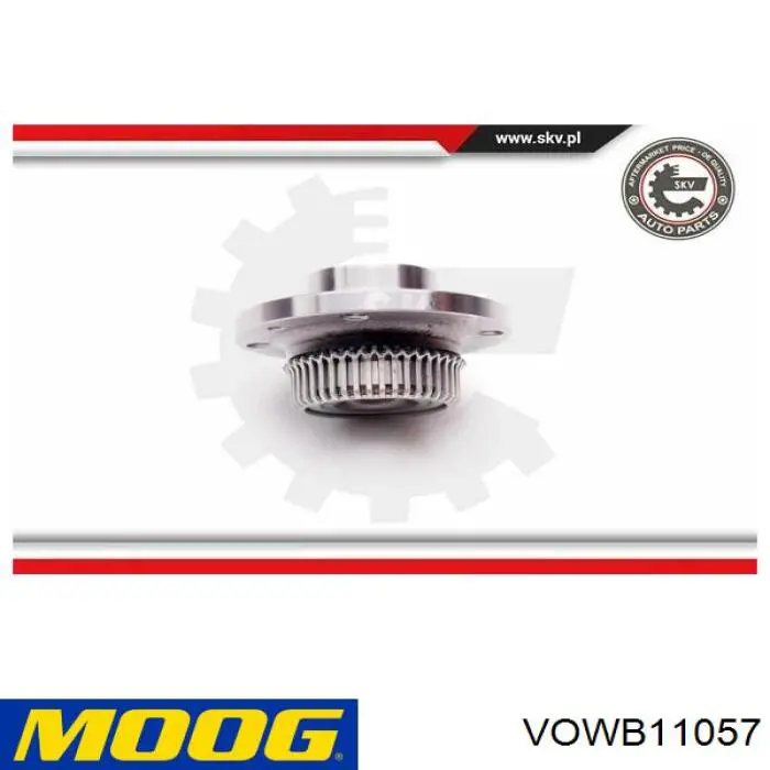 Cubo de rueda trasero VOWB11057 Moog