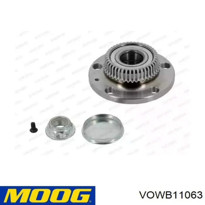 Cubo de rueda trasero VOWB11063 Moog