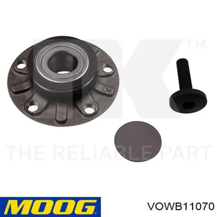 Cubo de rueda trasero VOWB11070 Moog