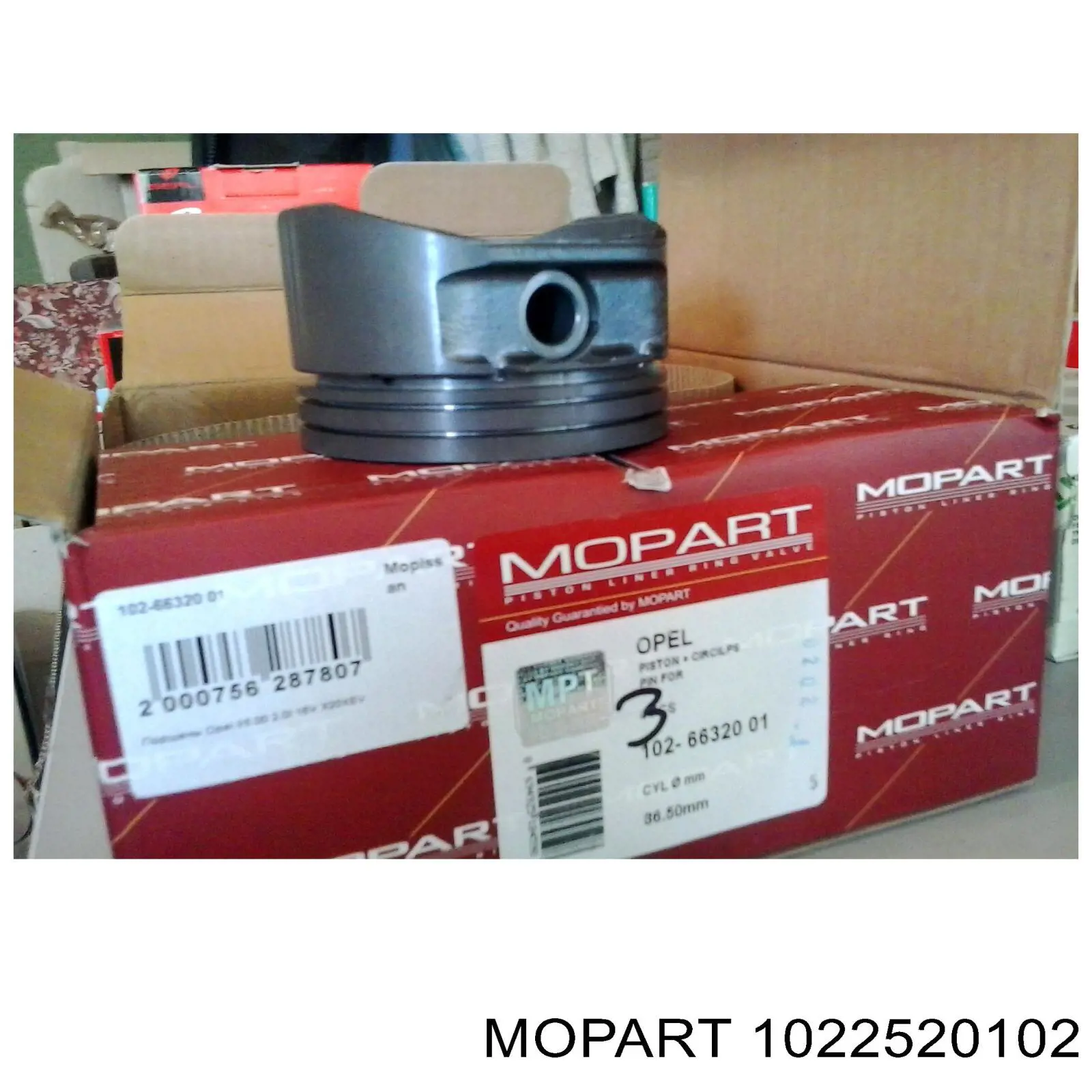102-25201.02 Mopart поршень в комплекте на 1 цилиндр, 2-й ремонт (+0,50)