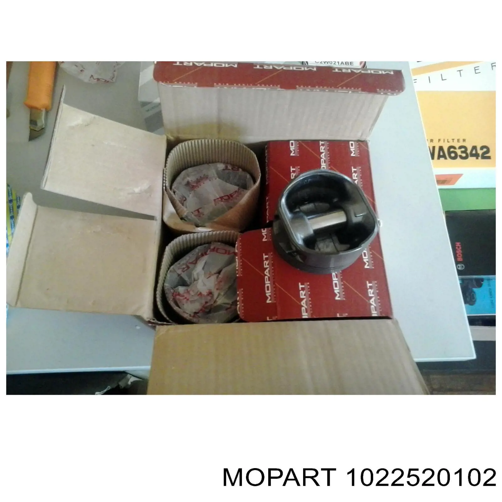 Поршень в комплекте на 1 цилиндр, 2-й ремонт (+0,50) Mopart 1022520102 цена, от 60.67 USD