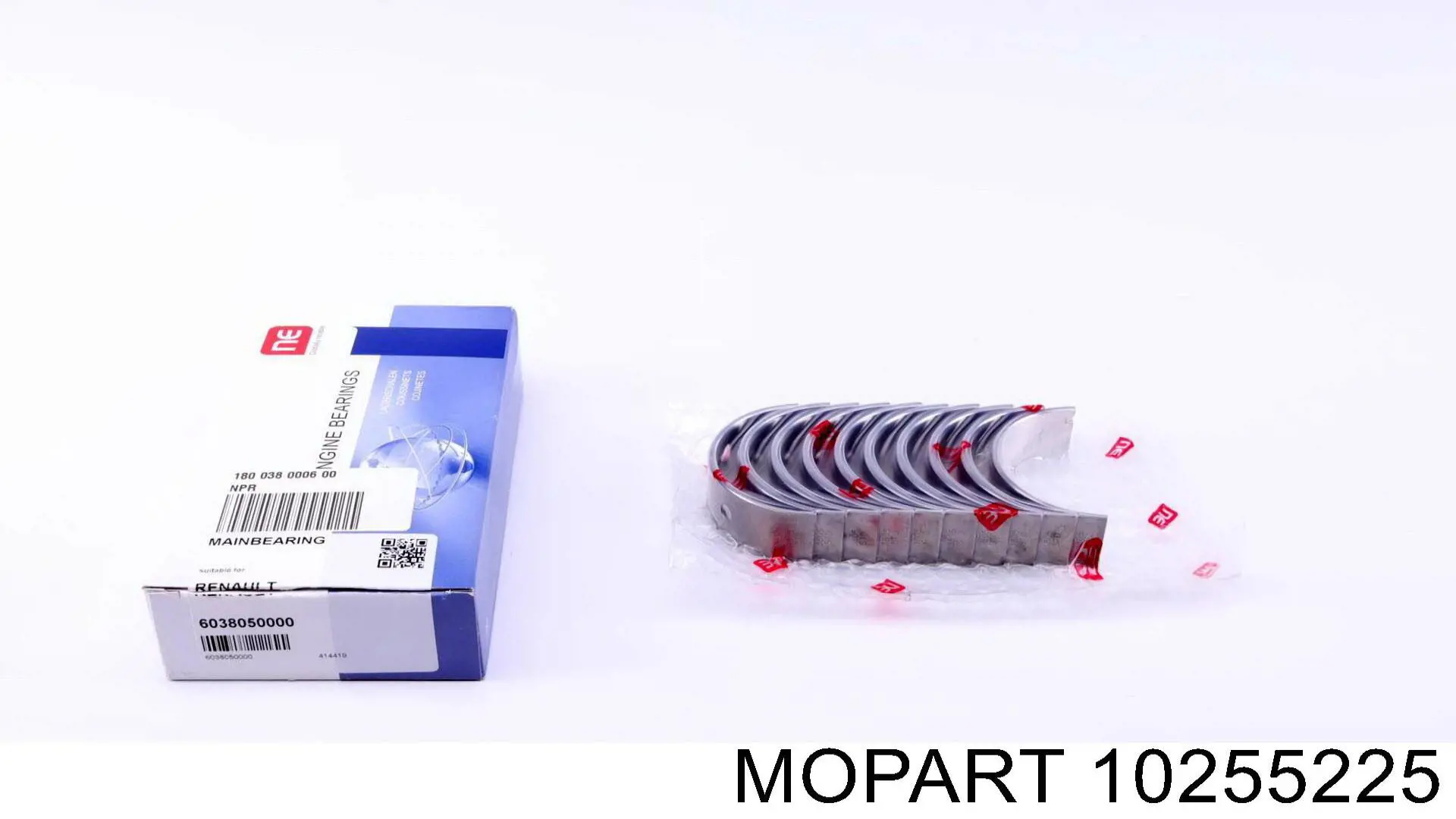 10255225 Mopart вкладыши коленвала коренные, комплект, 1-й ремонт (+0,25)