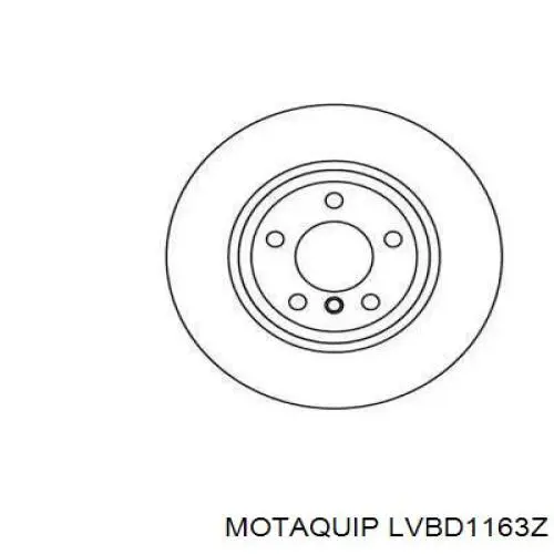 Передние тормозные диски LVBD1163Z Motaquip