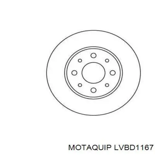 Передние тормозные диски LVBD1167 Motaquip