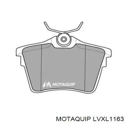 Задние тормозные колодки LVXL1163 Motaquip