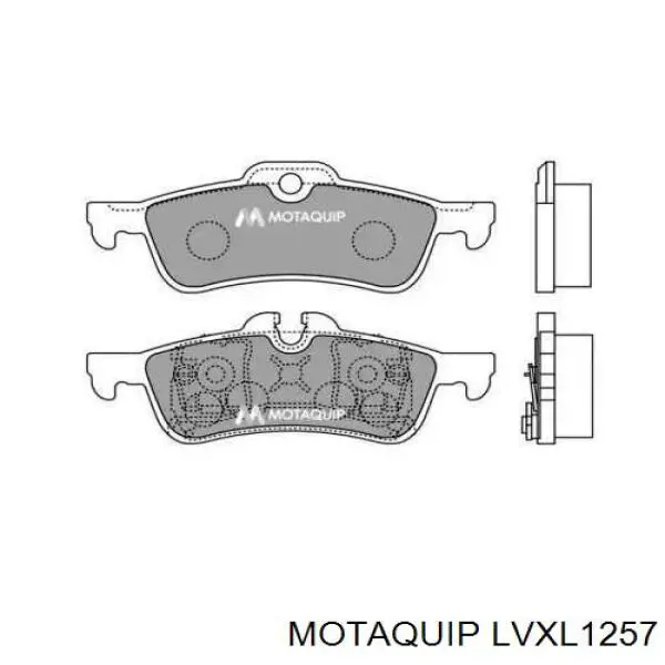 Задние тормозные колодки LVXL1257 Motaquip