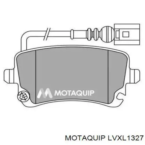 Задние тормозные колодки LVXL1327 Motaquip