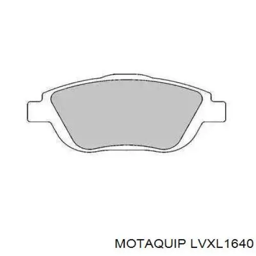 Передние тормозные колодки LVXL1640 Motaquip