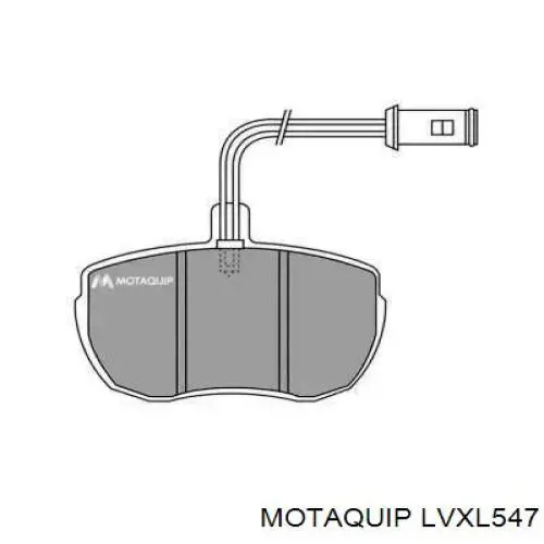 Передние тормозные колодки LVXL547 Motaquip