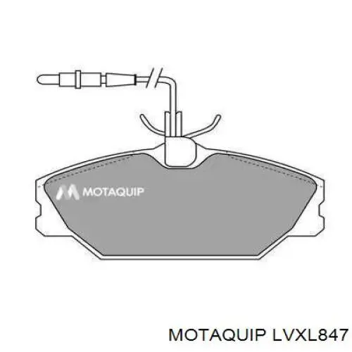 Передние тормозные колодки LVXL847 Motaquip