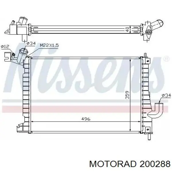Термостат 200288 Motorad