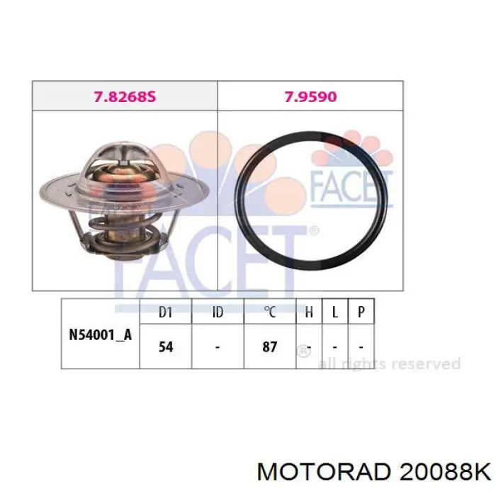 Термостат 20088K Motorad